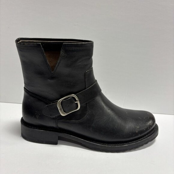 Frye Women’s Veronica Flex Bootie Black Leather, Size 9.5 M - Picture 1 of 7